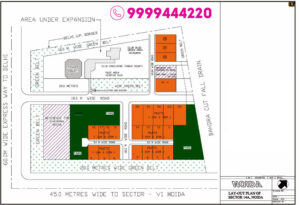 Sector 14a Noida Authority Plots layout map