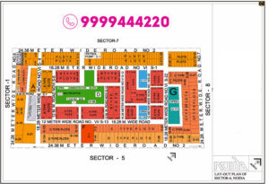 Sector 6 Noida Authority Plots layout map