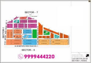 Sector 8 Noida Authority Plots layout map