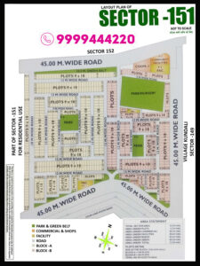 Plots in Sector 151 Noida Layout Plan