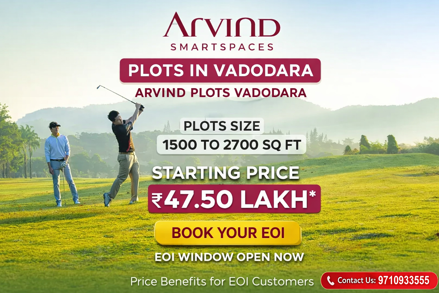 arvind smartspaces plots vadodara new banner