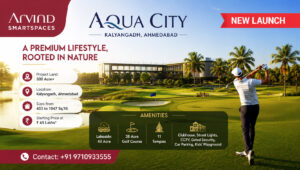 arvind aqua city kalyangadh ahmedabad gof banner