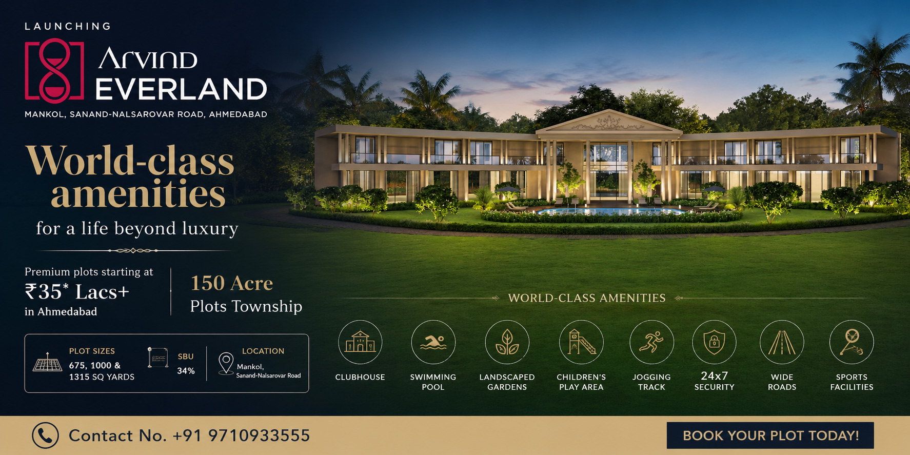 arvind everland sanand ahmedabad banner