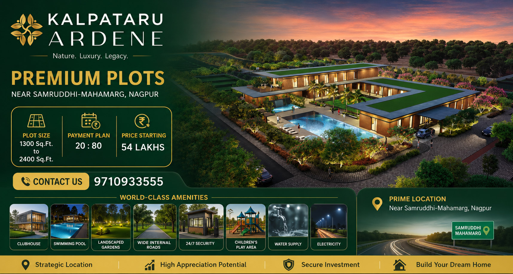 kalpataru ardene nagpur plots price photos news