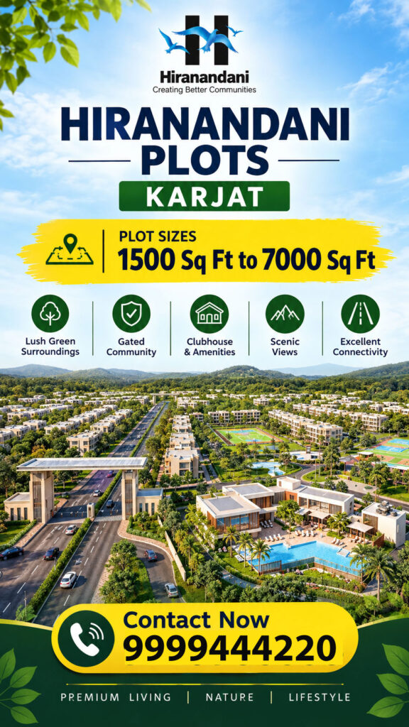 hiranandani plots karjat new launch 99